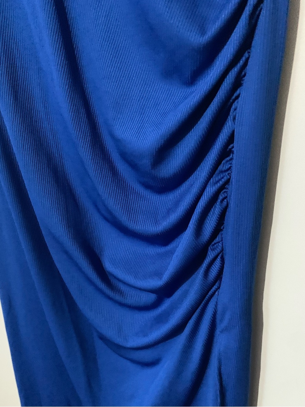 SHEIN Royal Blue Short Sleeve Ruched Midi Dress - Picture 4 of 6